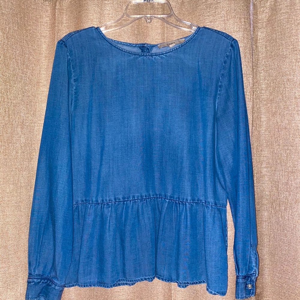 Long Sleeve denim blouse
